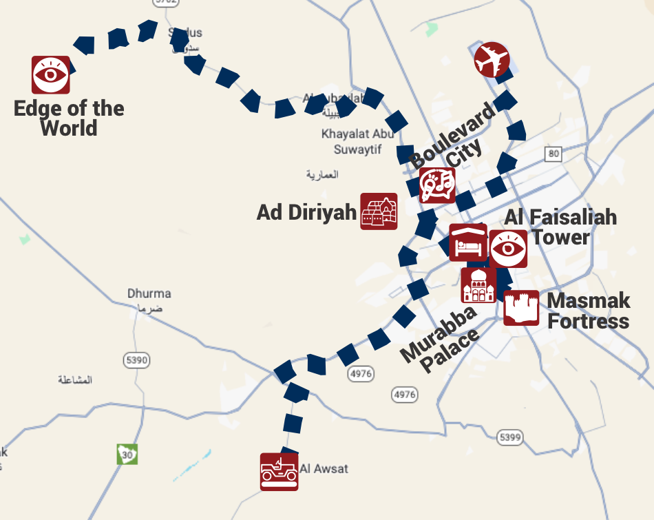 Interactive Map Riyadh Groups